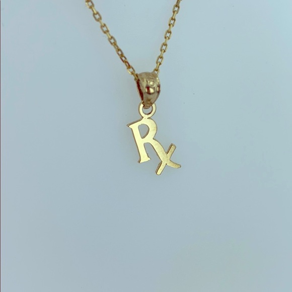 Jewelry - 14k Prescription Symbol RX Necklace